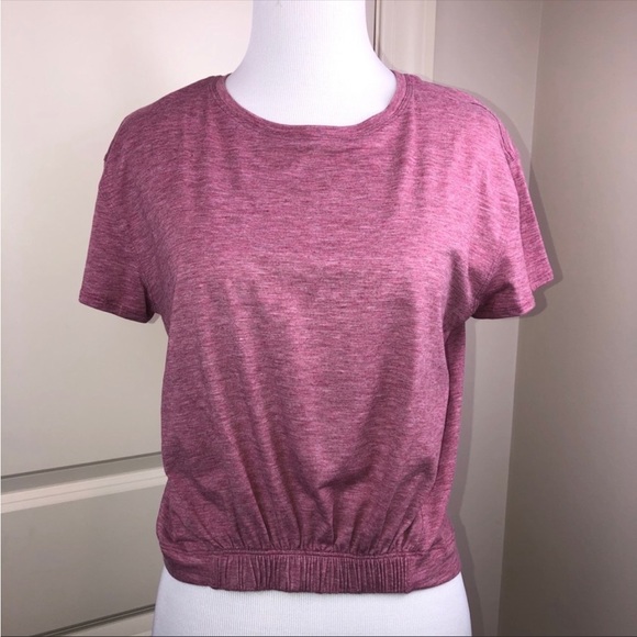 lululemon athletica Tops - Lululemon cropped cinch womens short sleeve athletic top